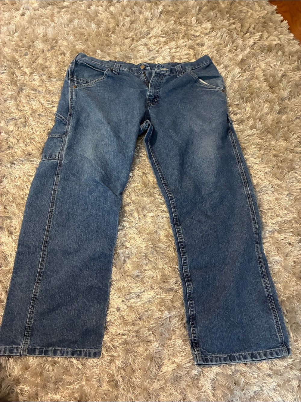 Lee Men’s Relaxed Blue Denim Jeans - Workwear Style